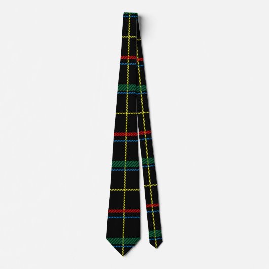Tartan Plaid Patroon, Groen, Stropdas (Voorkant)