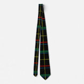 Tartan Plaid Patroon, Groen, Stropdas (Achterkant)