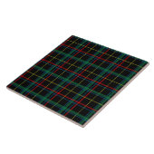 Tartan Plaid Patroon, Groen, Tegeltje (Zijkant)