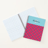 Tartan Plaid Patterned Notitieboek (Binnen)