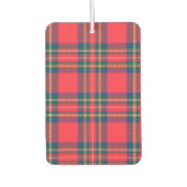Tartan Plaid Red Classic Feestelijke Kerstvakantie Luchtverfrisser (Voorkant)