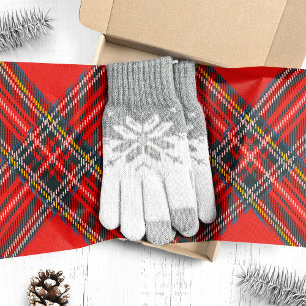 Tartan Plaid Rood Kerstmis Tissuepapier