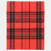 Tartan Plaid Rood Traditioneel Modern Collectie Fleece Deken (Voorkant)