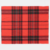 Tartan Plaid Rood Traditioneel Modern Collectie Fleece Deken (Voorkant (Horizontaal))