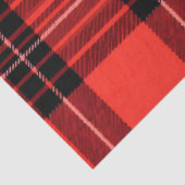 Tartan Plaid Rood Traditioneel Modern Collectie Tissuepapier (Detail)