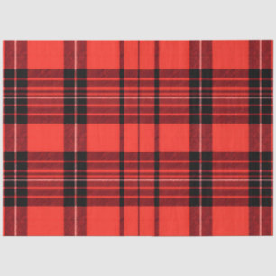 Tartan Plaid Rood Traditioneel Modern Collectie Tissuepapier