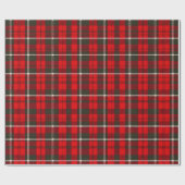 Tartan Plaid Rood Traditioneel Populair Collectie Cadeaupapier (Vlak)