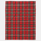 Tartan Plaid Rood Traditioneel Populair Collectie Fleece Deken (Voorkant)