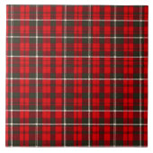 Tartan Plaid Rood Traditioneel Populair Collectie Tegeltje (Voorkant)