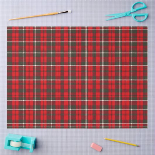 Tartan Plaid Rood Traditioneel Populair Collectie Tissuepapier (Craft)