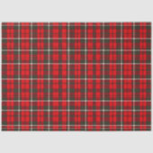 Tartan Plaid Rood Traditioneel Populair Collectie Tissuepapier (Voorkant)