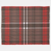 Tartan Plaid Rood Traditioneel Trendy Collectie Fleece Deken (Voorkant (Horizontaal))