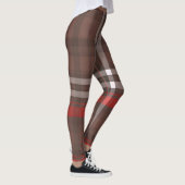 Tartan Plaid Rood Traditioneel Trendy Collectie Leggings (Rechts)
