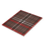 Tartan Plaid Rood Traditioneel Trendy Collectie Tegeltje (Zijkant)