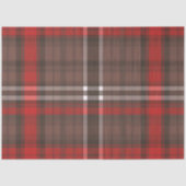 Tartan Plaid Rood Traditioneel Trendy Collectie Tissuepapier (Voorkant)