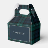 Tartan Plaid Teddy Bear Baby Shower Favor Boxes Bedankdoosjes (Achterkant)