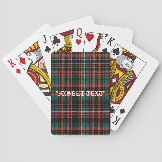 Tartan Pokerkaarten (Achterkant)