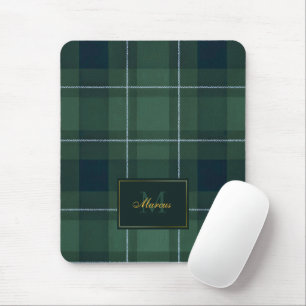 Tartan Polo Schotse Ruit Vintage Monogram Donkergr Muismat