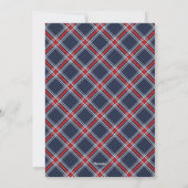 Tartan Prettige feestdagen voor kerstmis Feestdagenkaart (Achterkant)