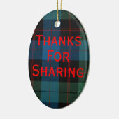 Tartan Program Ornament (Links)
