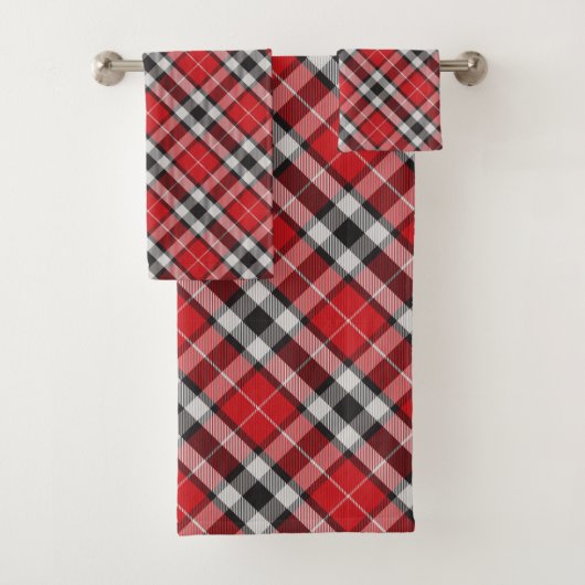 Tartan Pset Bath Towel Set Bad Handdoek (Insitu)