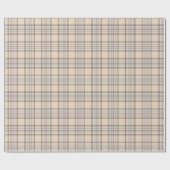 Tartan Pset Beige, bruin & wit nr. 47 Cadeaupapier (Vlak)