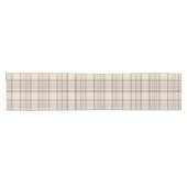 Tartan Pset Beige, bruin & wit nr. 47 Korte Tafelloper (Horizontaal)