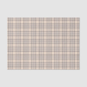 Tartan Pset Beige, bruin & wit nr. 47 Tissuepapier