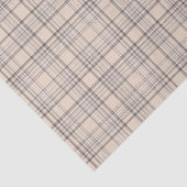Tartan Pset Beige, bruin & wit nr. 47 Tissuepapier (Detail)