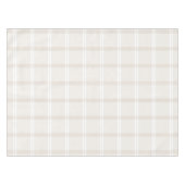 Tartan Pset Beige & White No. 49 Tafelkleed (Voorkant (Horizontaal))