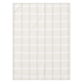 Tartan Pset Beige & White No. 49 Tafelkleed (Voorkant)