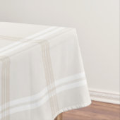 Tartan Pset Beige & White No. 49 Tafelkleed (Voorbeeld)
