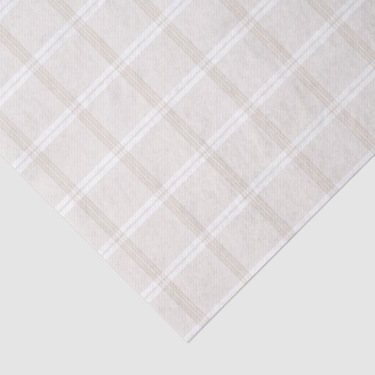 Tartan Pset Beige & White No. 49 Tissuepapier (Detail)