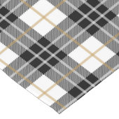 Tartan Pset Black en Gold Korte Tafelloper (Hoek)