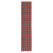 Tartan Pset Black en Red Korte Tafelloper (Voorkant)