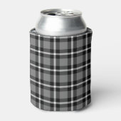 Tartan Pset Black, Grey & White No. 48 Blikjeskoeler (Blikje Voorkant)