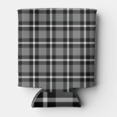 Tartan Pset Black, Grey & White No. 48 Blikjeskoeler (Voorkant)