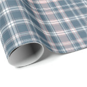 Tartan Pset Blue, Pink & White No. 45 Cadeaupapier (Rol Hoek)