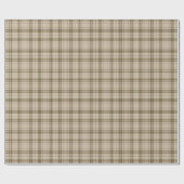 Tartan Pset Brown, Beige & Green No. 59 Cadeaupapier (Vlak)