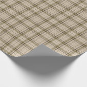 Tartan Pset Brown, Beige & Green No. 59 Cadeaupapier (Hoek)