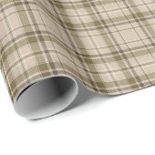 Tartan Pset Brown, Beige & Green No. 59 Cadeaupapier (Rol Hoek)