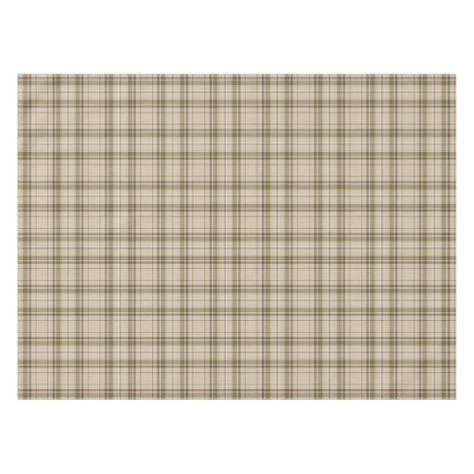 Tartan Pset Brown, Beige & Green No. 59 Tafelkleed (Voorkant (Horizontaal))