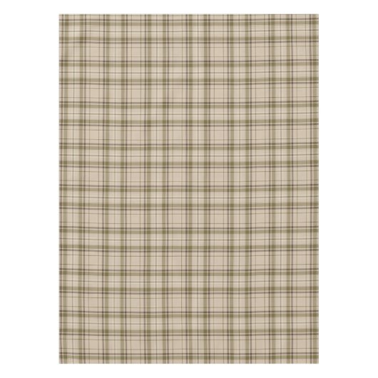 Tartan Pset Brown, Beige & Green No. 59 Tafelkleed (Voorkant)