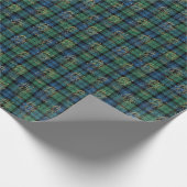 Tartan Pset Campbell Merry en Bright Kerstmis Cadeaupapier (Hoek)