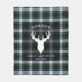 Tartan Pset Clan Gordon Lake House Fleece Deken (Voorkant)