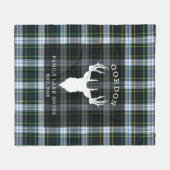 Tartan Pset Clan Gordon Lake House Fleece Deken (Voorkant (Horizontaal))