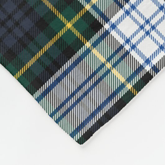 Tartan Pset Clan Gordon Lake House Fleece Deken (Hoek)