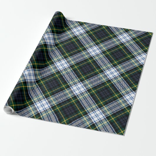 Tartan Pset Clan Gordon Scottish Pattern Cadeaupapier (Uitgerold)