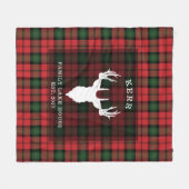Tartan Pset Clan Kerr Family Lake House Fleece Deken (Voorkant (Horizontaal))