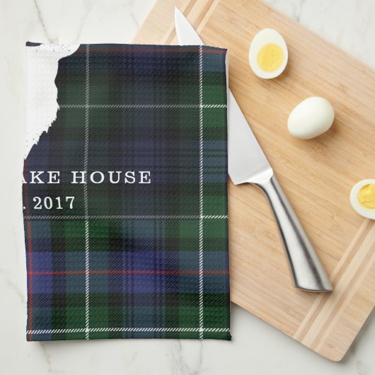 Tartan Pset Clan MacKenzie Family Lake House Theedoek (Quarter Fold)